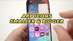 iPhone: How to Change App Icon Size