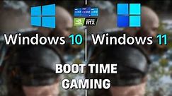 Windows 10 vs Windows 11 - Boot Time and Gaming Comparison