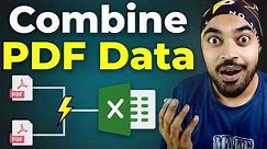Combine Data from Multiple PDF Files into a Single Excel File