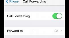 iPhone Call Forwarding Setup