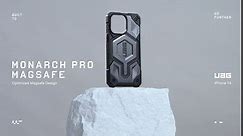 URBAN ARMOR GEAR UAG Designed for iPhone 14 Pro Max Case Silver 6.7" Monarch Pro Build-in Magnet Compatible with MagSafe Charging Rugged Shockproof Dropproof Premium Protective Cover