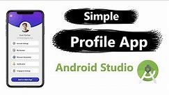 Simple Profile App in Android Studio | 2023