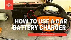 How To Charge A Car Battery - Halfords Charger