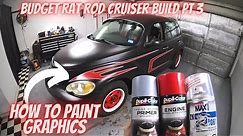 Rat Rod PT Cruiser Build (Part 3) Spray paint graphics