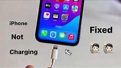 iPhone not charging solution ✅✅ || iPhone charging problem- Fixed 😍