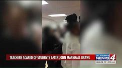 Caught on Camera: Fight at OKC middle school injures teacher
