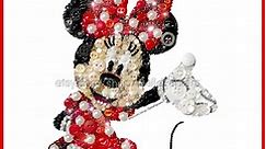 Button & Swarovski Minnie Mouse!!