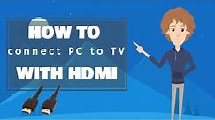 How to connect PC to TV with HDMI