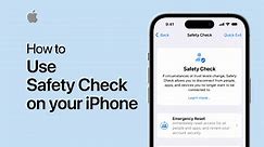 How Safety Check on iPhone works to keep you safe