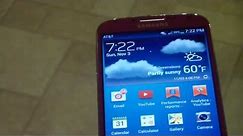 SAMSUNG S4 RED AT&T GALAXY QUICK REVIEW