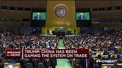 LIVE: President Trump addresses the UN General Assembly