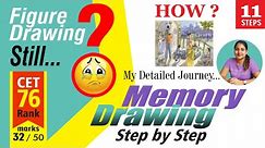 How to Draw Memory Step-by-Step | BFA Entrance EXAM | Figure Drawing isn't Good | 11 Easy Steps