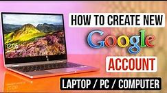 How To Create Google Account In Laptop Windows 10 & 7 | Gmail Id Kaise Banaye 2023