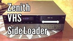A Zenith VCR With A Crazy Way To Load Your Tapes!!