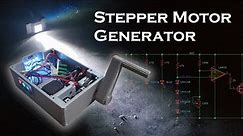 A Generator built from a Stepper Motor and Supercapacitors