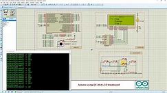 Proteus Arduino i2c 20x4 LCD Display Menu Tutorial, Scrolling Menu, Set Parameters