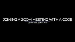 Joining a Zoom Meeting with Code