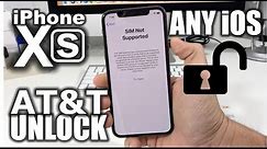 How To Unlock iPhone XS From AT&T to Any Carrier