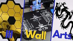 How to Make Wall Arts with any 3D Printer (James Webb Mirror / Blueprints / Slicing Big Designs)