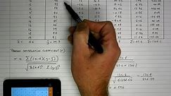 How To... Calculate Pearson's Correlation Coefficient (r) by Hand