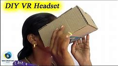 DIY VR Headset | How to make VR Headset at Home | Cardboard VR Box Making Easy Tutorial