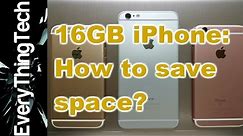 16GB iPhone: How to save space?