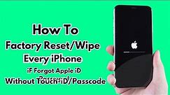 How To Restore iPhone iF Forgot Passcode Without Apple-iD/Pc - How To Factory Reset Your iPhone 2023