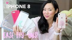 Apple iPhone 8 GOLD ♥ CASE UNBOXINGS & Try-Ons!