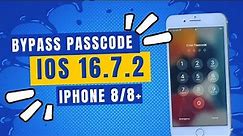 BYPASS ICLOUD IPHONE 8/8+ IOS 16.7.2 (sim working) passcode UNLOCKTOOL