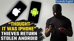 U.S. News: Bizarre Incident on iPhone v/s Android | Thieves Returns Stolen Phone | Oneindia News - video Dailymotion