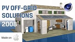 PV off grid solutions 3D animation from 2008