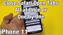 iPhone 11: How to Close Safari Browser Open Windows / Tabs (Close All at Once or One by One)