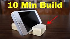 Diy Wooden Cell Phone Stand For Beginners ( New Easy Design )