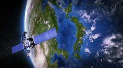 Japan Highly Detailed Telecommunication Satellite Orbiting Stock Footage Video (100% Royalty-free) 11747723 | Shutterstock