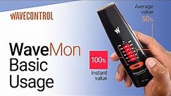 Introduction and basic usage of WaveMon Personal RF Monitor | Wavecontrol