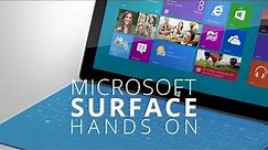 Microsoft Surface Hands On!