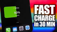 How To FAST Charge iPhone in ONLY 30 Minutes !