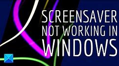 Screensaver not working in Windows 11/10