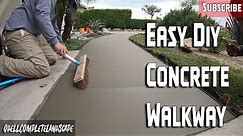 How to : Easy Concrete beginner walkway! Easy Guide!