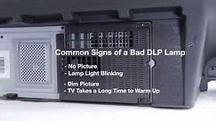 Mitsubishi DLP TV Repair - Bad DLP Lamp - How to Fix Common DLP Lamp Issues in Mitsubishi DLP TVs