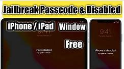 easy jailbreak passcode disabled iphone & ipad | how to jailbreak iphone Disabled with Windows