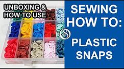 How to use plastic snaps or KAM snaps. Unboxing