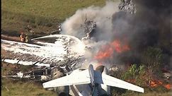 Video shows dramatic aftermath of Texas plane crash