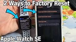 Apple Watch SE: How to Factory Reset (2 Ways)