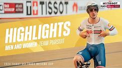 Team Pursuit Highlights - Adelaide (AUS) | 2024 Tissot UCI Track Nations Cup