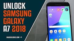 How To Unlock Samsung A7 2018 by Network Unlock Code ?