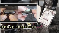 HOW TO Easily CLEAN/REMOVE SCRATCHES Off Silver STAINLESS STEEL APPLE WATCH/iPhone