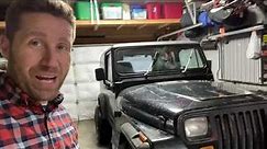 We bought a 1991 Jeep Wrangler YJ!