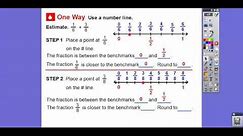 Estimate Fraction Sums and Differences - Lesson 6.3