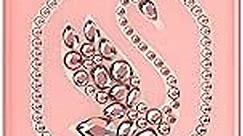 Swarovski Signum Smartphone Case for iPhone 13 Pro Max, Pink with Swarovski Swan Motif and Pink Swarovski Crystals, Part of the Swarovski Signum Collection
